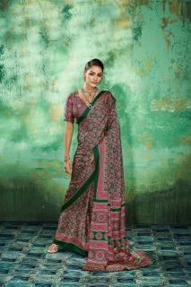 Rajtex pure ajrakh-039 saree indian ladies clothes wholesalers
